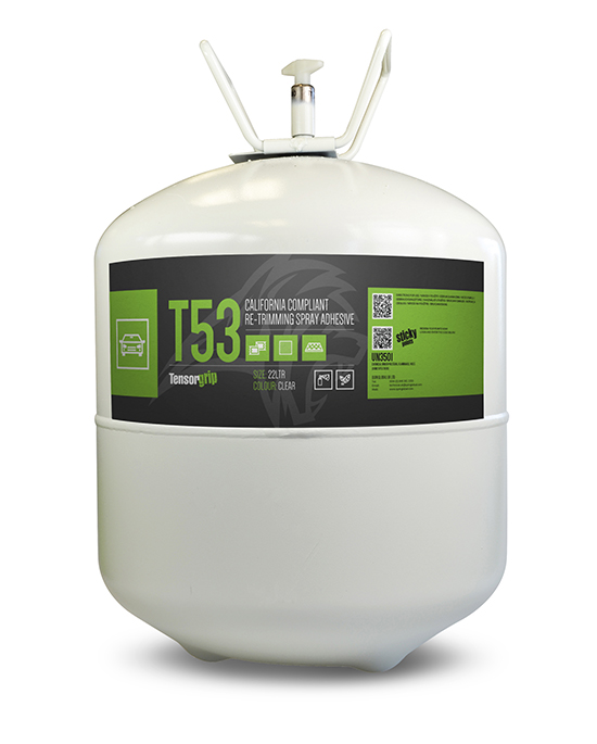 TensorGrip T53 - CA Compliant Re-Trimming Spray Adhesive